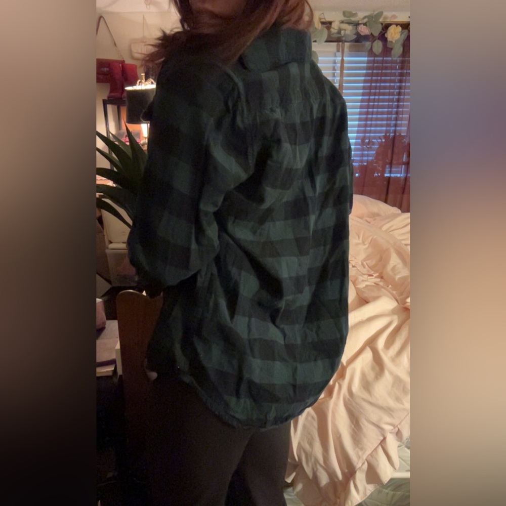 Dark green and black flannel sold